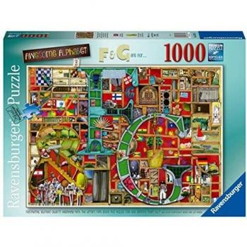 Ravensburger Puzzle, Puzzle 1000 Piezas, El Abecedario de Colin Thompson, Puzzles para Adultos, Rompecabezas Ravensburger
