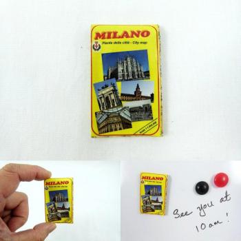 AlboTrade miniatura Imán magnético Mapa Milano Italia