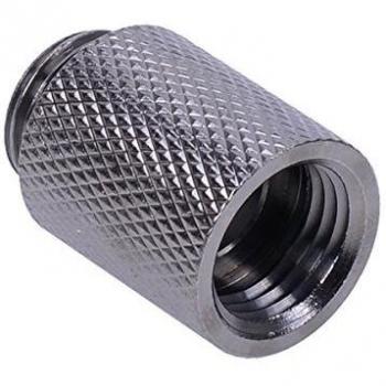 G1/4 to G1/4 25mm Extension - Knurled - Black Nickel Plated