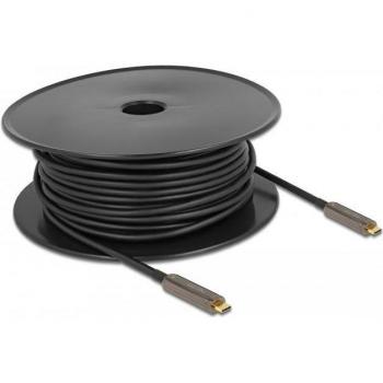 Cable de Video USB-C Activo Óptico 30m 4K 60Hz