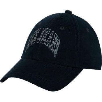 Gorra Lee Cord Cap negra, de pana, talla única para hombre