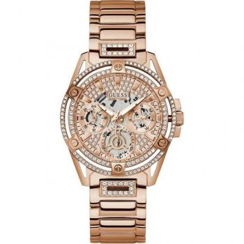 Guess Queen Rosegold Multifunction Watch, Yellow female, Size: ONE SIZE