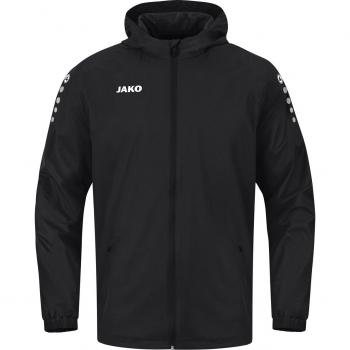 Chaqueta impermeable Jako Team 2.0 para hombre, color negro, talla M