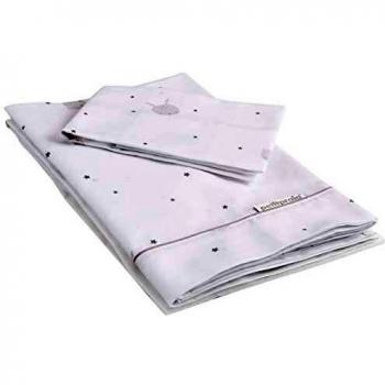 Petitpraia Sleepy Gris Juego Sábanas Tríptico Minicuna