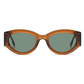 KOMONO Dax Bronze Unisex Oval Sunglasses with UV Protection and Scratch-Resistant Lenses