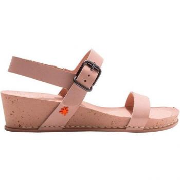 Sandalias de cuña de piel para mujer - Art 1940 Grass Waxed Rose/I Imagine