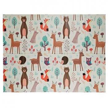 Alfombra de Juegos para Niños con Animales, Libre de Sustancias Nocivas, 1x195x150 cm, Gomaespuma XPE, Colorida y Lavable