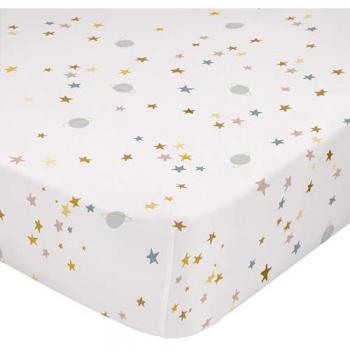 Bajera Infantil Saturn Multicolor 90x200 cm, 100% Algodón, Calidad 150 TC, Fabricada en España