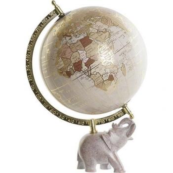 Globo Terráqueo PVC Piedra Elefante 22x20x33 cm