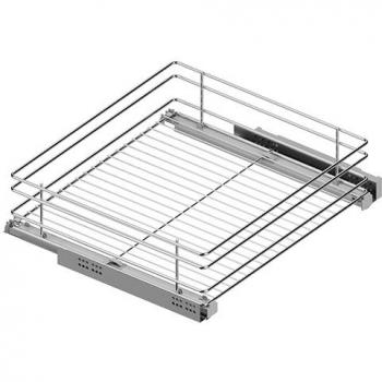Bandeja Multiuso Classic M300 H120 Cromo con Guía Oculta CA, Extracción Total 30kg, SP16-19, Altura (H) 120 Módulo 450