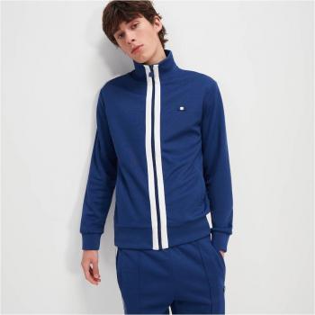 Chaqueta de hombre Berlusoni Track Top Ellesse - Chaqueta de chándal, diseño clásico, cierre con cremallera, puños y dobladillo elásticos, logo bordado en el pecho, tejido ligero y transpirable