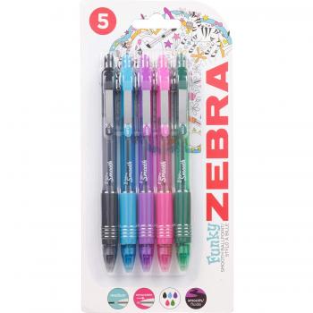 Zebra Z-Grip Smooth retráctil Bolígrafo - colores surtidos