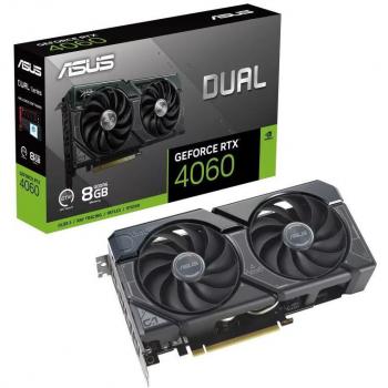 Asus Dual GeForce RTX 4060 8GB GDDR6 DLSS3 - Tarjeta Gráfica Nvidia Supercharged
