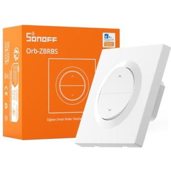 SONOFF Orb-ZBRBS Fusion Series Zigbee Smart Roller Shutter Wall Switch MINI-ZBRBS-E with Percentage Adjustment and ZHA Zigbee Compatibility