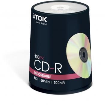 TDK CDR 80MIN 700MB 52X - CD-RW vírgenes