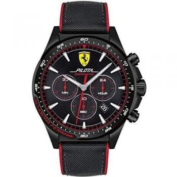 Ferrari Reloj Analógico para Unisex niños de Cuarzo con Correa en Silicone 860008