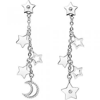 Pendientes colgantes para mujer BROSWAY CHANT en acero con cristales BAH23