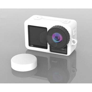 Funda de silicona suave para cámara DJI Osmo Action con protector de tapa de lente y accesorios