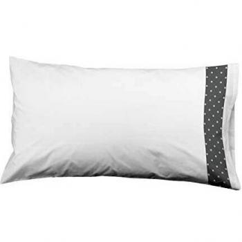 DOLORES PROMESAS Funda DE Almohada 50x80 Cm Topos Negativo T/A Gris