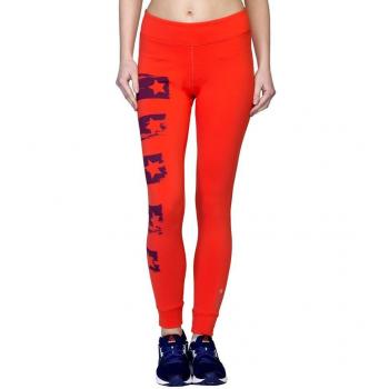 Reebok Y Painted Tight - Mallas para mujer, color rojo, talla S