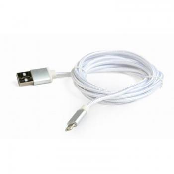 Gembird CCB-MUSB2B-AMLM-6-S Cable de Conector Lightning 1,8 m Plata