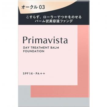 Sofina Primavista Day Treatment Balm Foundation Roller SPF 14 PA++ Ocher 03 Refill 10g - Cushion Roller Type Cosmetics