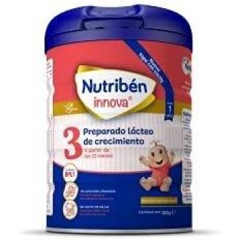 Nutribén Innova 3 - Leche en polvo de crecimiento para bebés con cuchara incluida, a partir de 12 meses, 1 unidad 800g