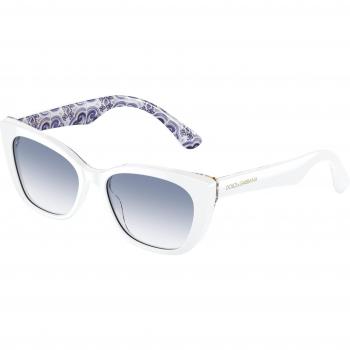 Dolce & Gabbana Kids Cat Eye Sunglasses DX4427 337119 White Blue Acetate Shaded