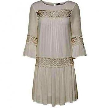 Only Onltyra 3/4 Flare Short Dress Wvn Noos Vestido Casual, Cloud Dancer, 36 para Mujer