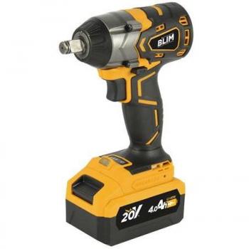 Blim Llave de Impacto Inalámbrica 20V 4Ah - Casquillo de Fijación 1/2 - Torque Máximo 420Nm - Velocidades Variables: 0-