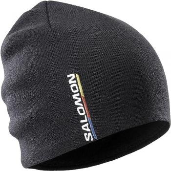 Salomon Gorro Unisex Graphic Beanie - Gorro de montaña, Versatilidad, Ajuste cómodo, Diseño general inteligente, color negro