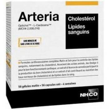 Suplemento Arteria - Control de Colesterol y Lípidos Sanguíneos, 56 Gélulas + 56 Cápsulas