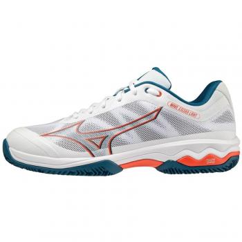 Zapatillas Mizuno Wave Exceed Light CC Blanco Naranja Talla 45