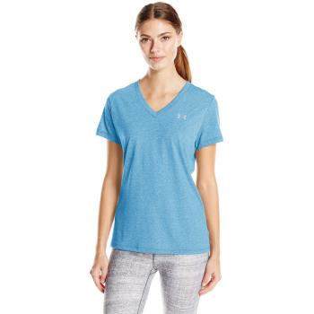 Under Armour Threadborne Tren SSV Twist Camisa Manga Corta, Mujer, Blue Circuit / / Ghost Gray