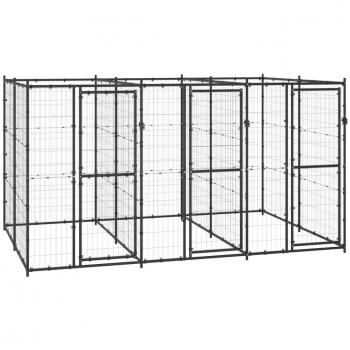 Jaula para perros de acero al aire libre Day and Night 7,26 m²