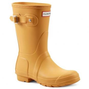 Original Yellow Rubber Women's Short Wellington Boots