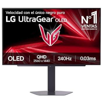 Monitor LG UltraGear 27 OLED QHD 240Hz 0,03ms FreeSync G-Sync HDR True Black 400