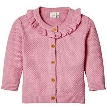 NAME IT Nbfdivia LS Knit Card Suéter cárdigan, Pink Nectar, 62 para Bebés