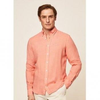 Camisa HACKETT Garment Dyed de hombre 100% Lino