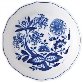 Hutschenreuther 02001 – 720002 –  – 14846 – Plato de café, 14 cm, con Espejo, diseño Floral, Color Azul