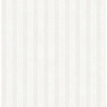 Sovereign Stripe Wallpaper - White and Grey