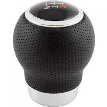 BC Corona - Pomo de cambio con gatillo - 27 mm - Piel negra