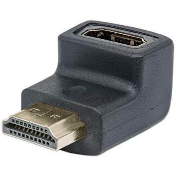Manhattan HDMI Adapter - HDMI 4K, Female to Male, 10.2 Gbps, Upward 90 Angle, Polybag