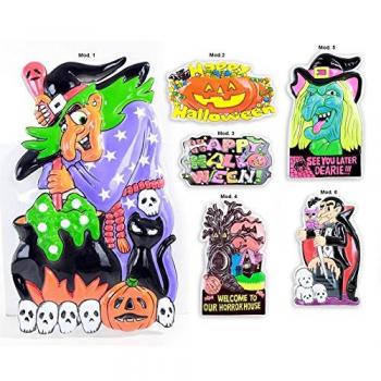 Placa pared decorativa en Halloween 6 surtidos