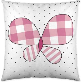 Funda de Cojín Infantil 100% Algodón Vichy Butterflies 50x30 cm Cool Kids Fabricado en España