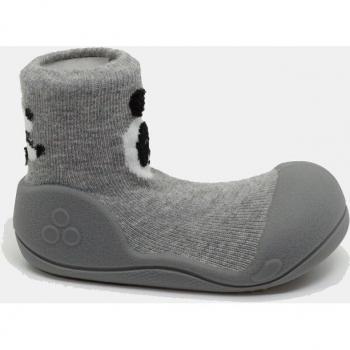 Calcetinas Attipas Panda Gris de Algodón para Bebés con Diseño Divertido