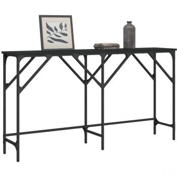 vidaXL Console Table Black 140x29x75 cm Engineered Wood