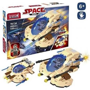 Juinsa-96134 Contrucción Compatible 160 Piezas Figura Nave, Multicolor
