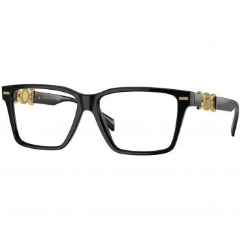 Versace VE3335F Asian Fit GB1 Gafas Recetadas para Mujer Negras 56 Lentes Armazones