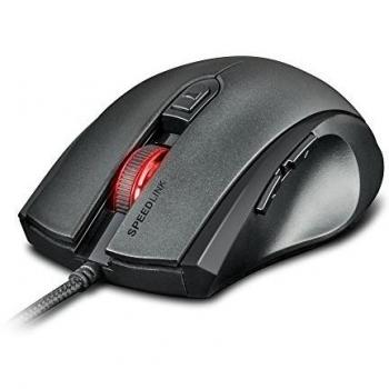 SPEEDLINK ASSERO USB Óptico 3200DPI Negro Ambidextro - Ratón